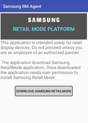 Samsung Retail Mode android App screenshot 0